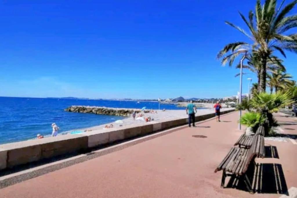 Cocon Marin 4 Proche Parking Wifi * Cagnes-sur-Mer